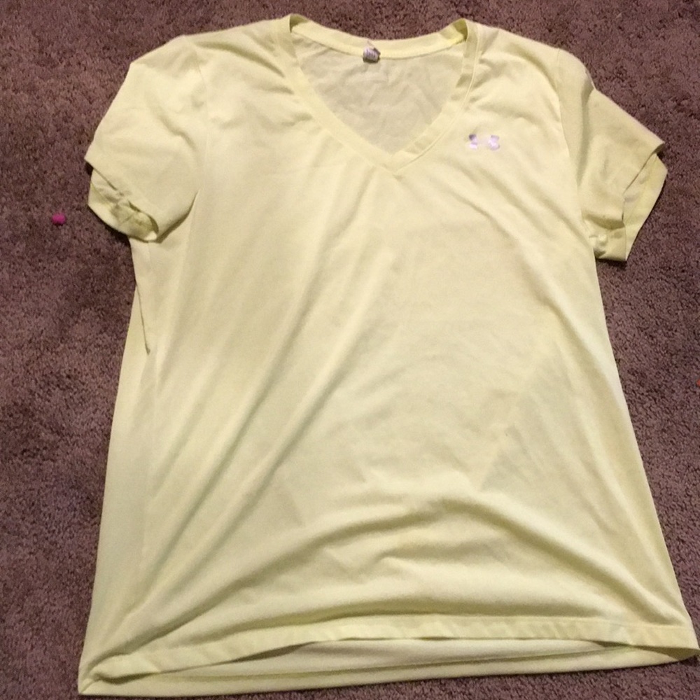 A neon under amour t shirt
